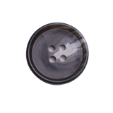 BARON Button: Dark Brown(#1203),  4-Hole, 2 Sizes, by Dozen(12 pcs)/Gross(144 pcs)
