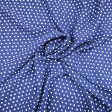 Crepe Chiffon Fabric with White Dot Design(#CC01) By Yard