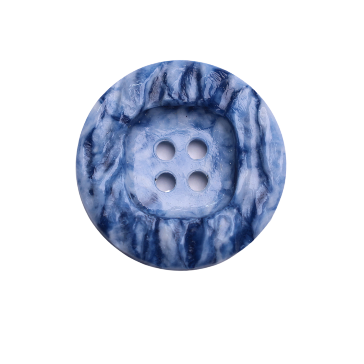 RANCHER Button: Blue(#6409), 4-Hole, 3 Sizes, by Dozen(12 pcs)/Gross(1 ...
