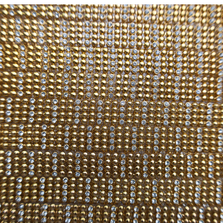 Beaded Rhinestone Trim - 0.5 Inch/10YDS (#GD23)