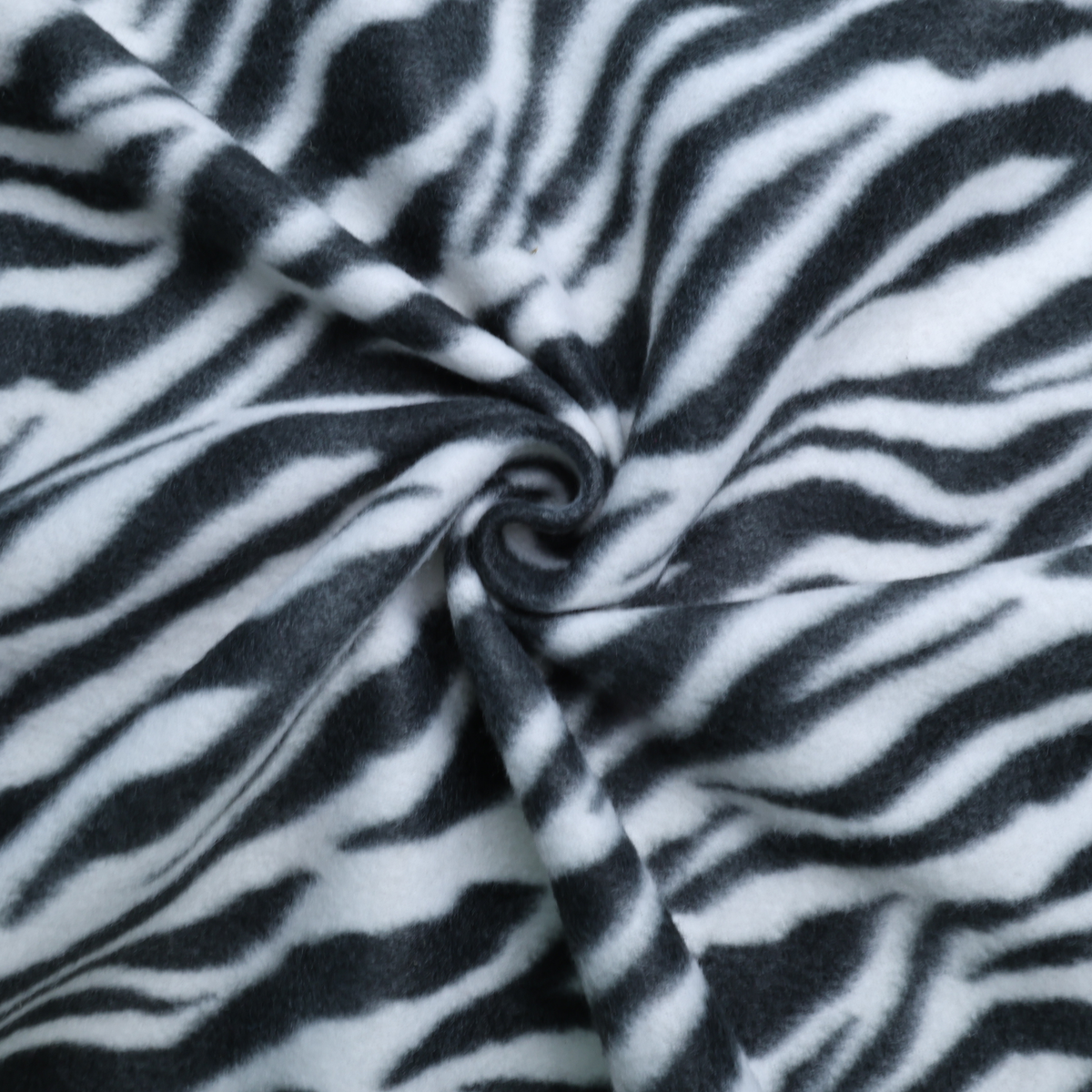 Zebra Print Fleece Fabric - By the Yard