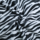 Zebra Print Fleece Fabric - By the Yard