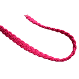Hot Pink Braided Cotton Trim – 5/8" / 10 Yards