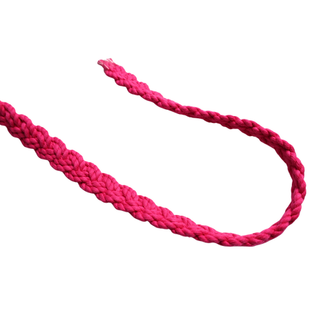Hot Pink Braided Cotton Trim – 5/8" / 10 Yards