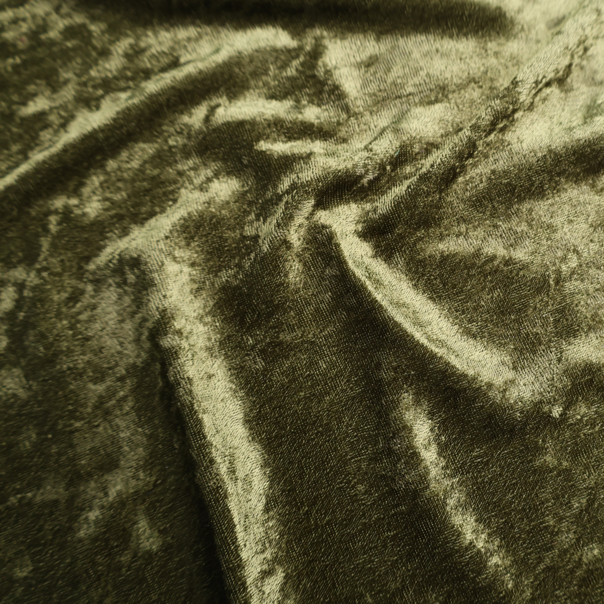 Crinkled Stretch Velvet Fabric/7Colors Shiny Textured Velvet - By the Yard