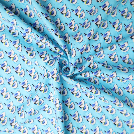 100% Cotton Flannel Fabric / 6Type Cartoon Printed For Kids-  By the Yard