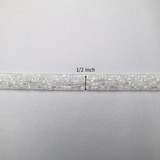 Iridescent Bugle Bead Trim - 0.5 Inch/10YDS (#SIL15)