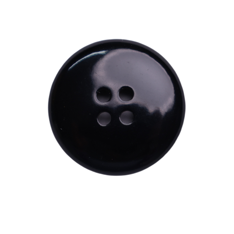 RANCHER Button: Black, 4-Hole, 3 Sizes, by Dozen(12 pcs)/Gross(144 pcs)