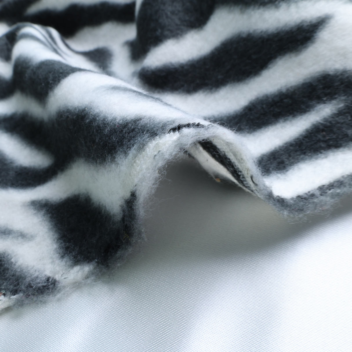 Zebra Print Fleece Fabric - By the Yard