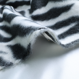 Zebra Print Fleece Fabric - By the Yard
