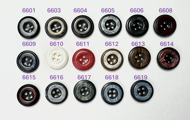Button, Plastic Resin, RENO Italy, 24L(5/8