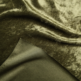 Crinkled Stretch Velvet Fabric/7Colors Shiny Textured Velvet - By the Yard