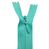 All Purpose, Plastic Invisible Zippers -18", Green Shade