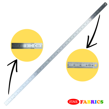 Metal Rulers: Stainless Steel, Straight Edge Rulers, 6/12/18/24/36 Inches