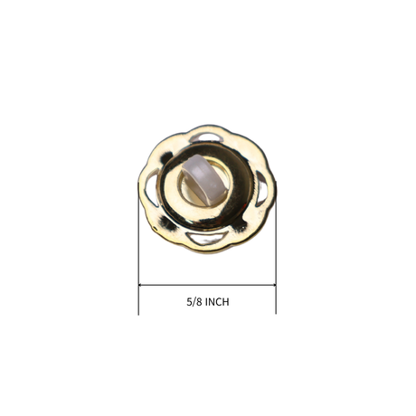 6PC Gold Pearl Shank Button – 5/8" (1.59 cm)