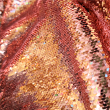 Rose Gold Sequin Mesh Fabric(#SPI21) By the Yard
