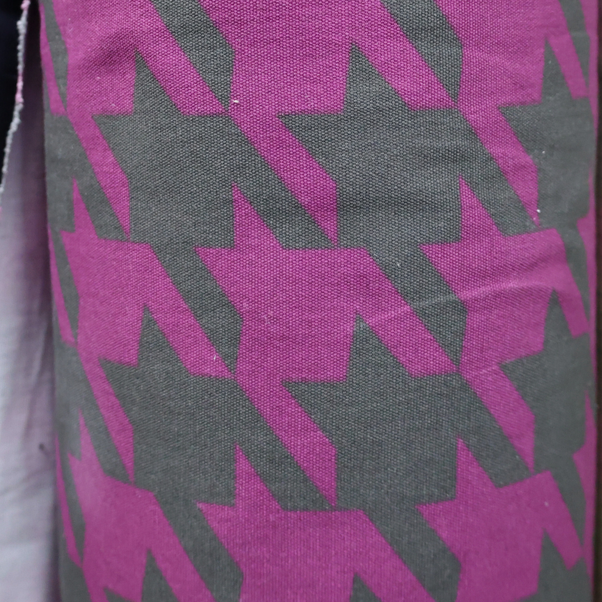 Bold Houndstooth Print Cotton Fabric – 57 inches, 100% Cotton - By the Yard