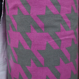 Bold Houndstooth Print Cotton Fabric – 57 inches, 100% Cotton - By the Yard