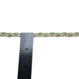 Braided Metallic Trim - Gold/Ivory(18Yards Roll)