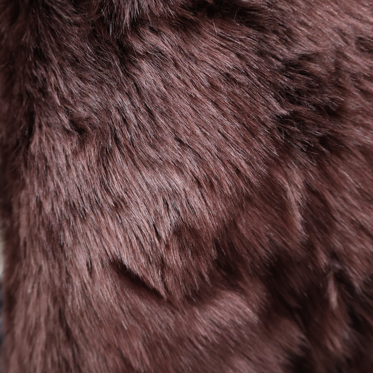 Chocolate Brown Faux Fur Fabric(#FF05) by Yard