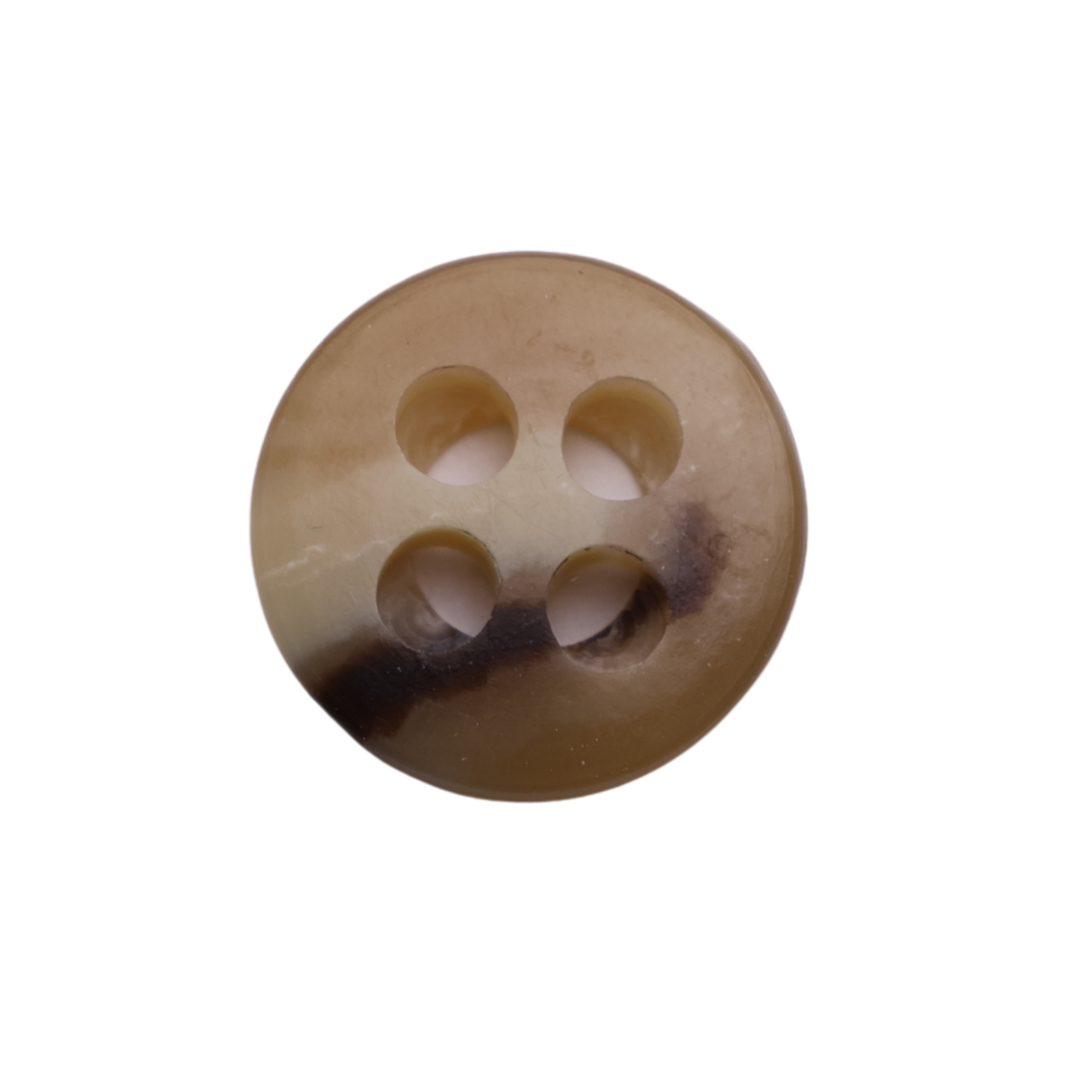 AUBURN Button: Brown(#51), 4-Hole, 2 Sizes, by Dozen(12 pcs)/Gross(144 pcs)