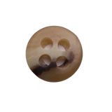 AUBURN Button: Brown(#51), 4-Hole, 2 Sizes, by Dozen(12 pcs)/Gross(144 pcs)