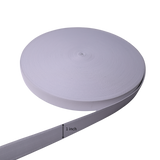 Vinyl Elastic Band: White,  50 Yards, 4 Sizes(1.0"/1.5"/2.0"/3.0")