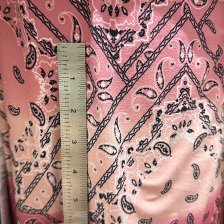 Double Brushed Jersey Knit Fabric/Paisley Bandana Print Fabric (4 Styles) - By the Yard
