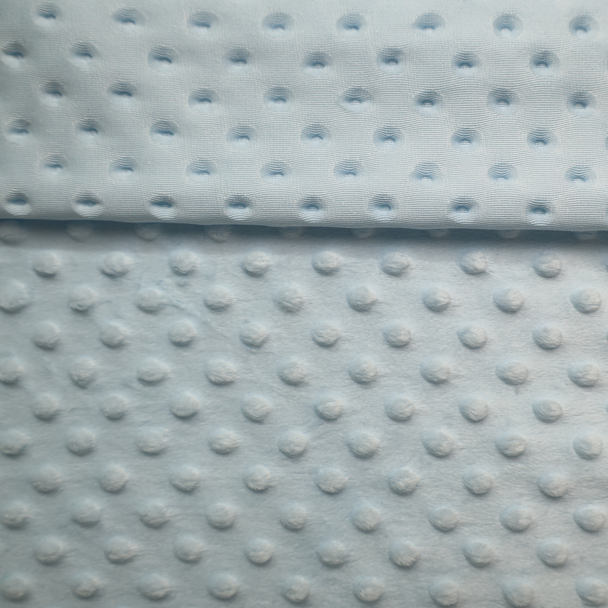 Minky Dot Fabric - Baby Blue(#MIN01) by Yard