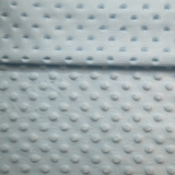 Minky Dot Fabric - Baby Blue(#MIN01) by Yard