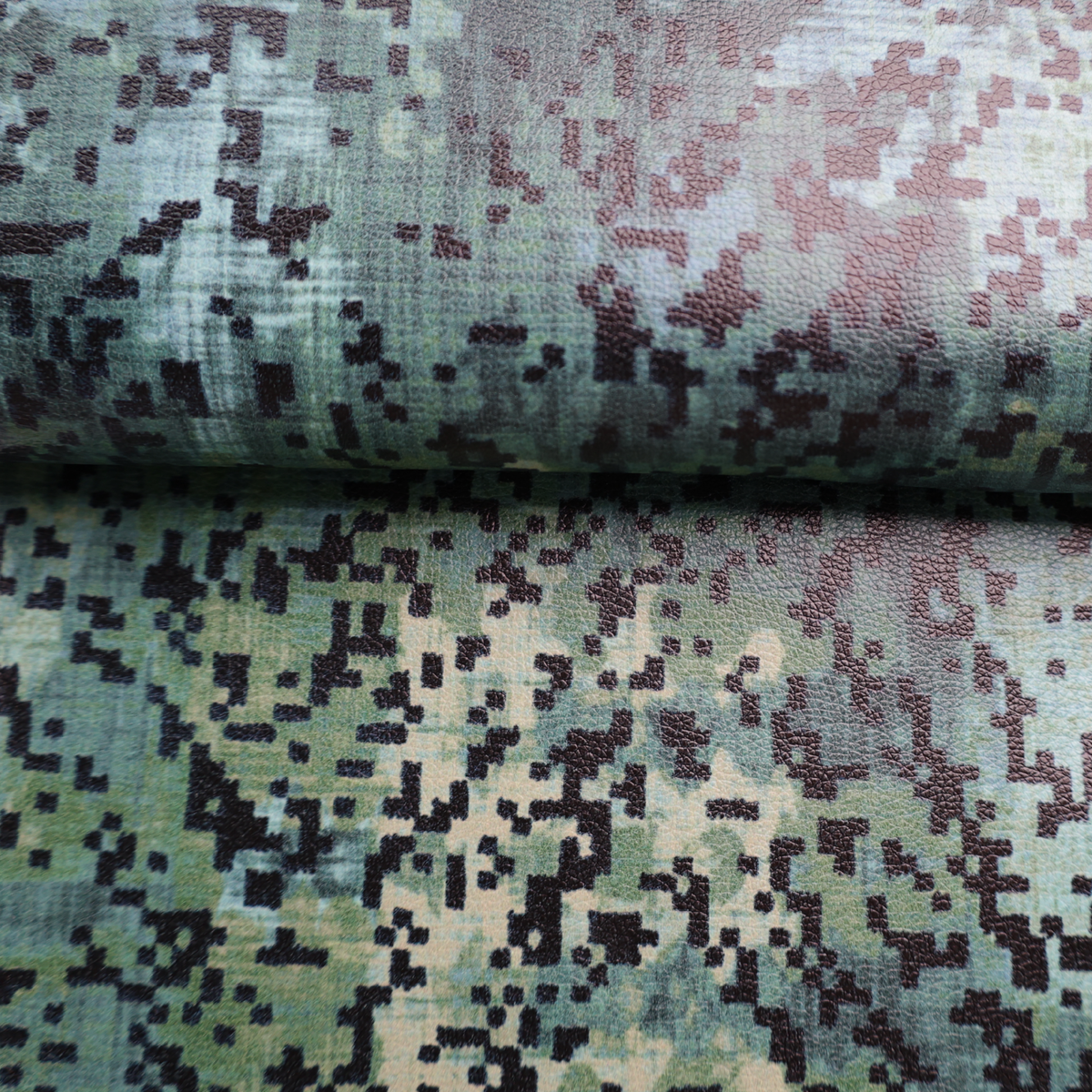 Digital Camouflage Print Upholstery Faux Leather(#1U02)