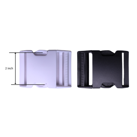 Parachute Buckles: Plastic, 4 Inner Width Size(2.5", 2.0", 1.5", 1.0")