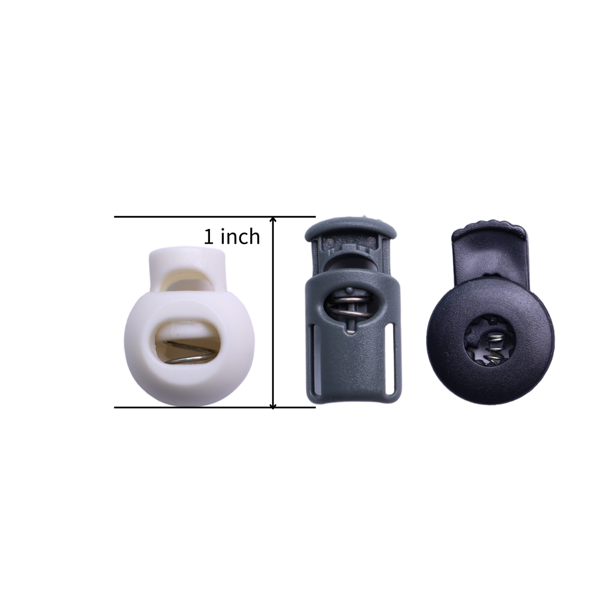 Barrel Cord Lock: Plastic, Single Hole, 3 Type – Fine Fabrics Online