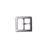 Square Metal Buckle with Slide Pin – 1.6 Inch (2 Colors)