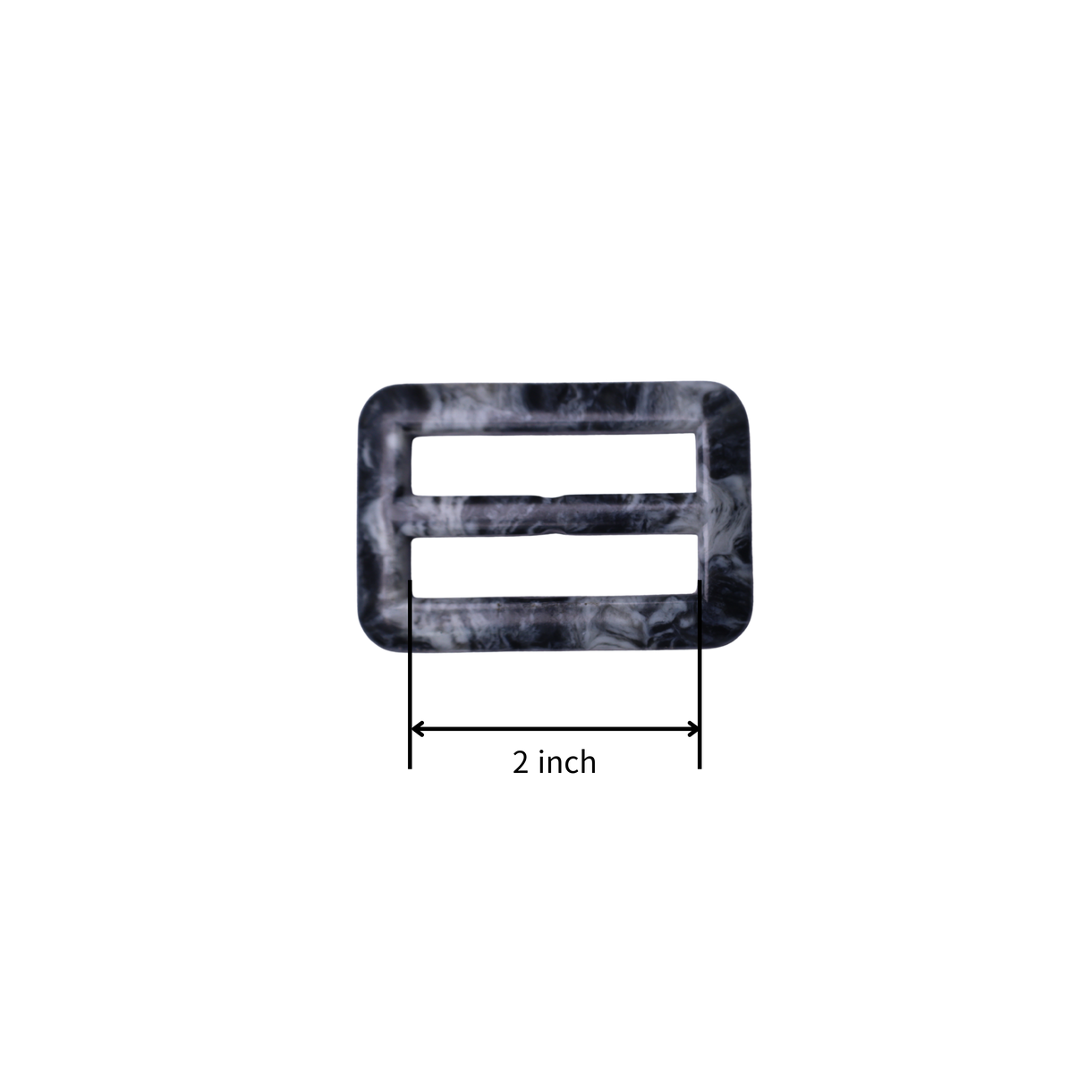 Rectangular Resin Slide Buckle – 2 Inch (4 Colors)