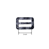 Rectangular Resin Slide Buckle – 2 Inch (4 Colors)