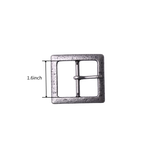 Square Metal Buckle with Slide Pin – 1.6 Inch (2 Colors)