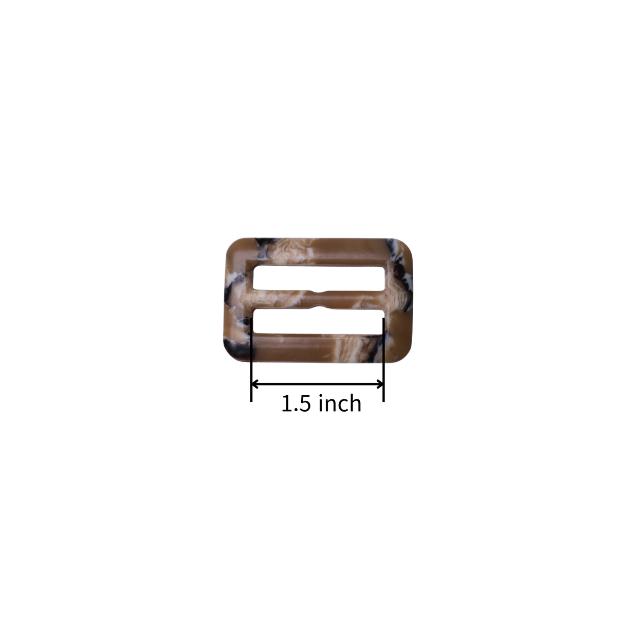 Rectangular Resin Slide Buckle – 1.5 Inch