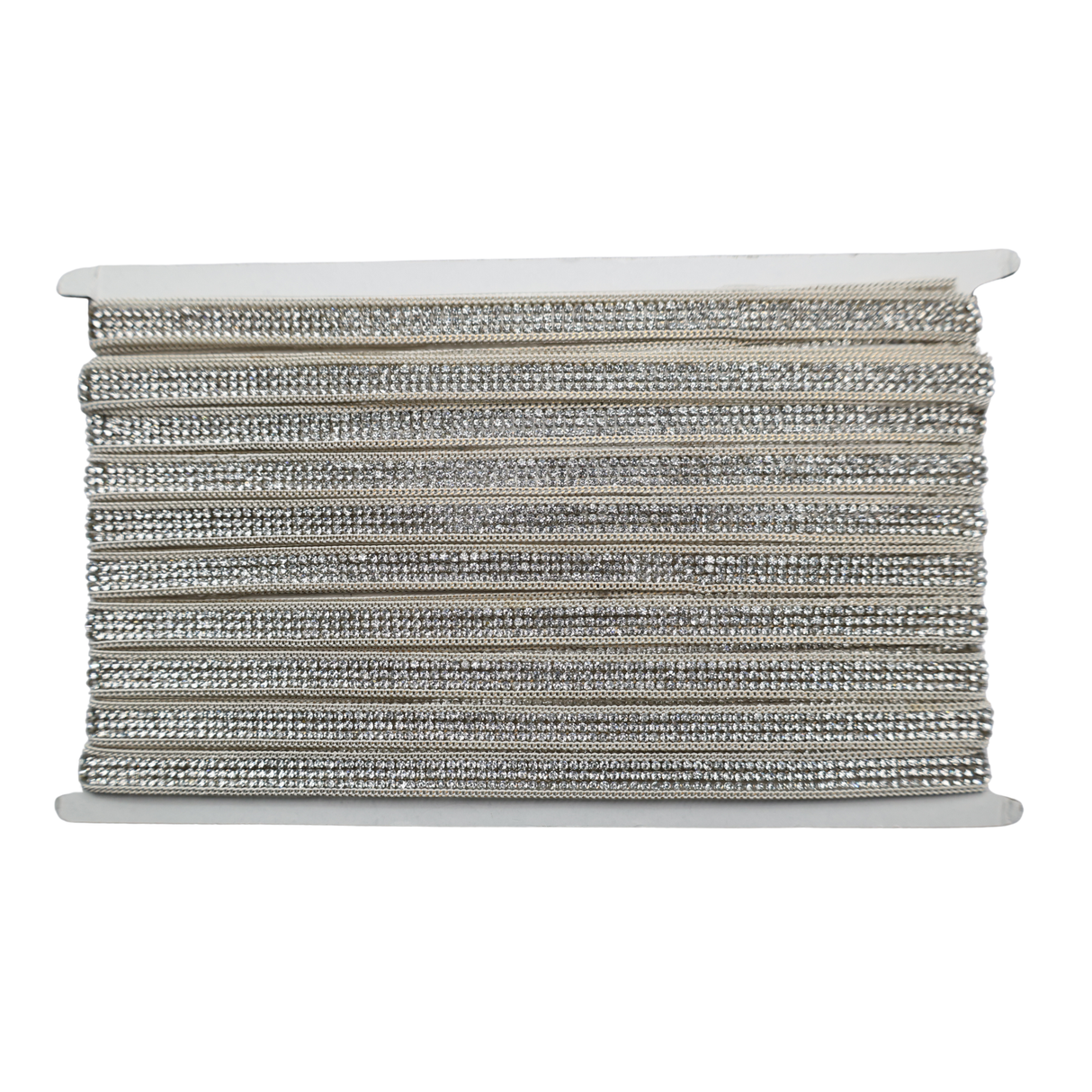 Silver Rhinestone Strip Trim - 1/2 Inch/10YDS (#CRY12)
