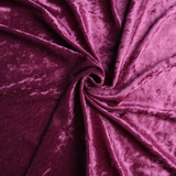 Crinkled Stretch Velvet Fabric/7Colors Shiny Textured Velvet - By the Yard
