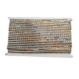 Gold Mirror Bar & Rhinestone Trim - 0.5 Inch/10YDS (#GD10)