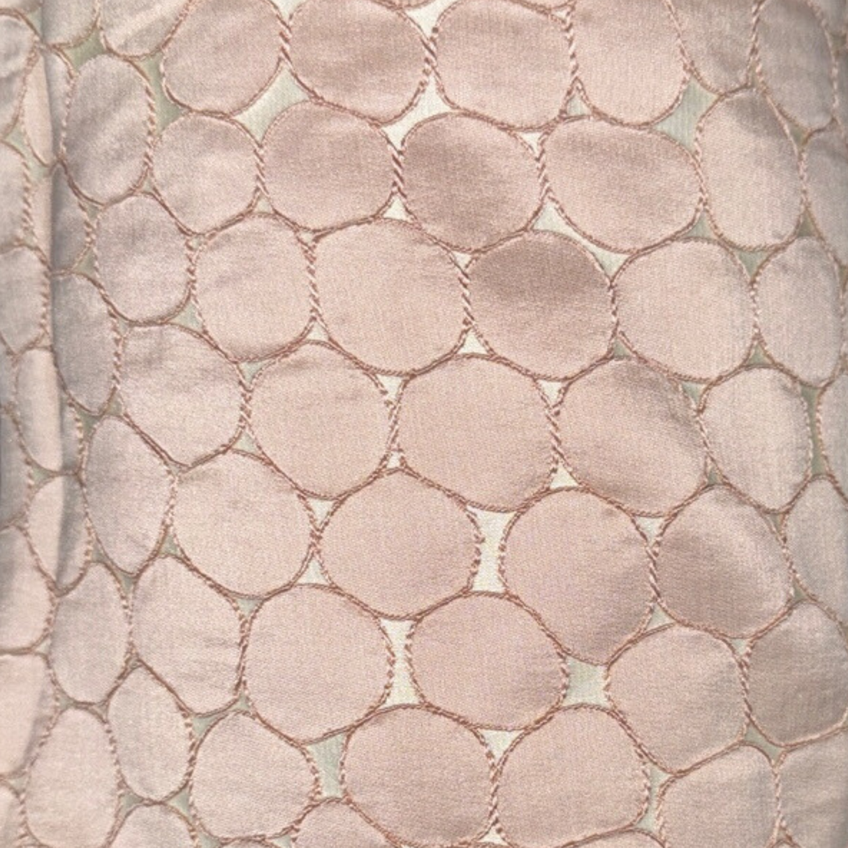 Luxurious Jacquard Fabric(circle/oval motif)(#CIR01)By Yard