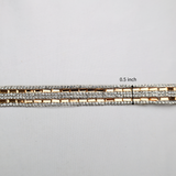 Gold Mirror Bar & Rhinestone Trim - 0.5 Inch/10YDS (#GD10)