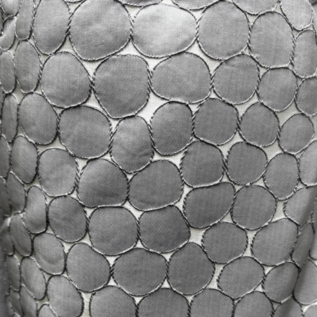 Luxurious Jacquard Fabric(circle/oval motif)(#CIR01)By Yard