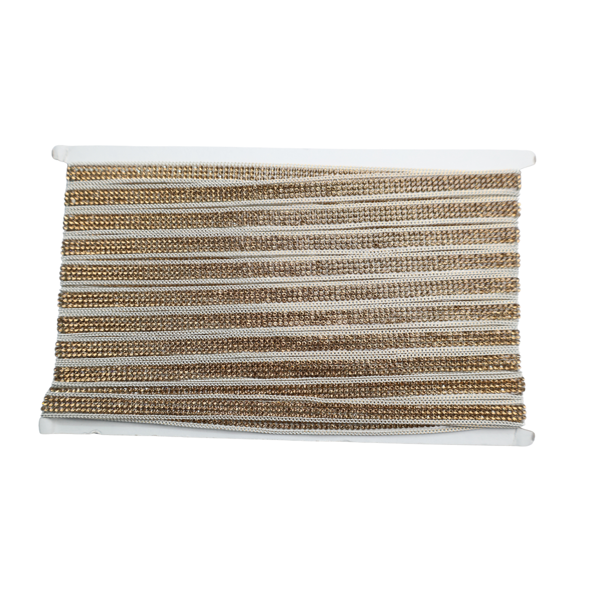 Gold Beaded Chain Trim - 0.5 Inch/10YDS (#GD09)