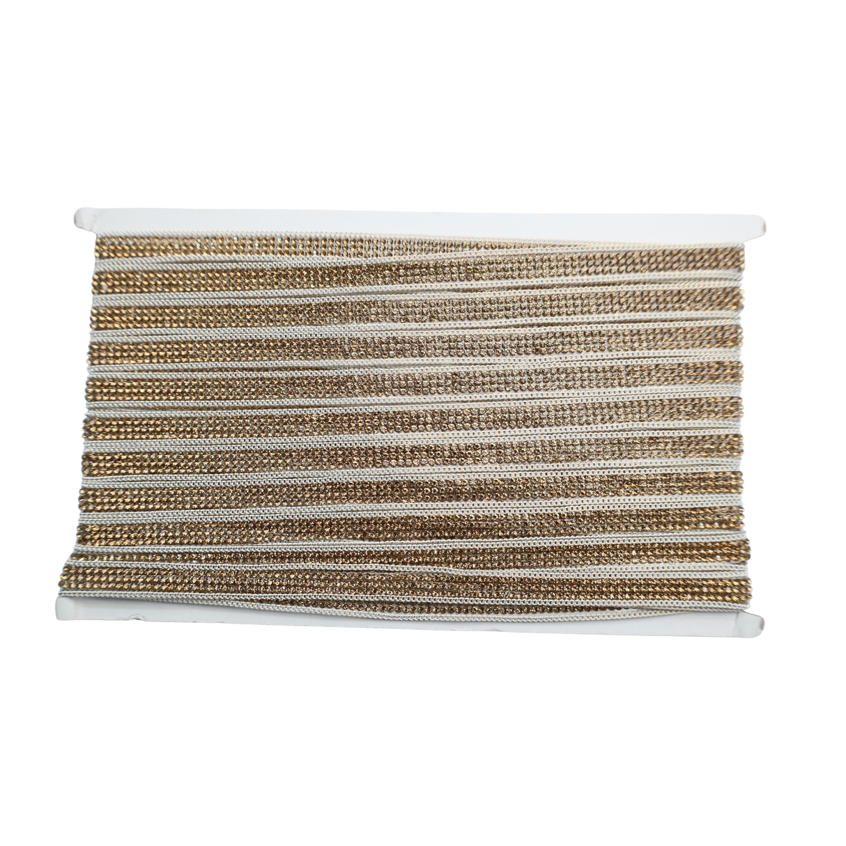 Gold Beaded Chain Trim - 0.5 Inch/10YDS (#GD09)