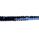 Iridescent Sequin Decorative Trim (Yellow&Navy), 1" Wide (10 Yards)