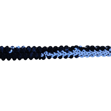 Iridescent Sequin Decorative Trim (Yellow&Navy), 1" Wide (10 Yards)