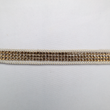 Gold Beaded Chain Trim - 0.5 Inch/10YDS (#GD09)