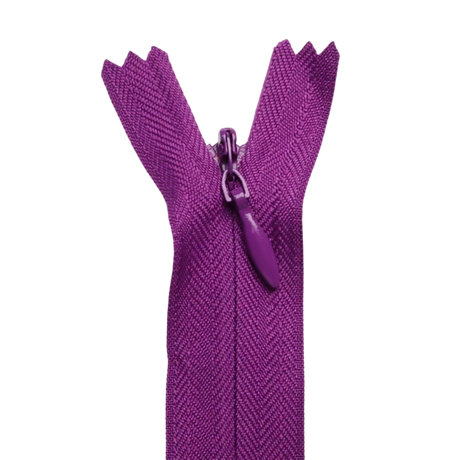 All Purpose, Plastic Invisible Zippers -18", Purple Shade